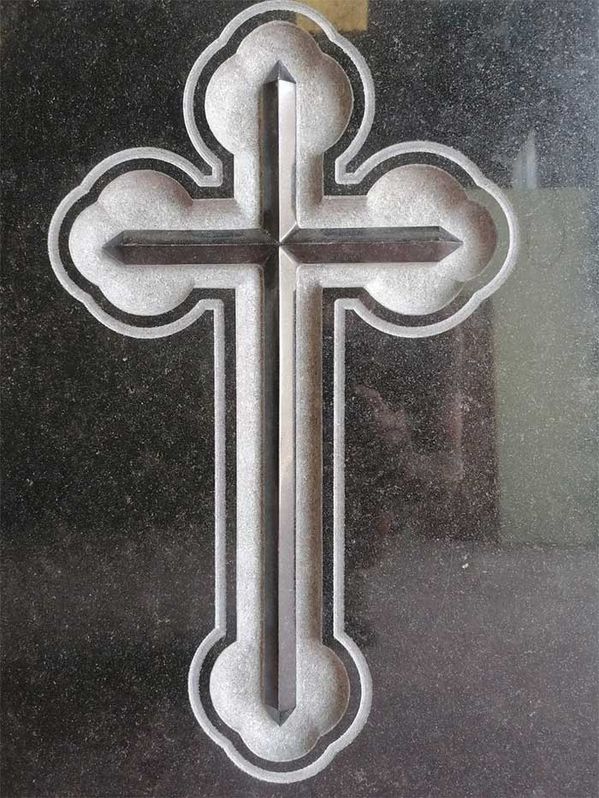 Mármoles San Silvestre lápida de cruz
